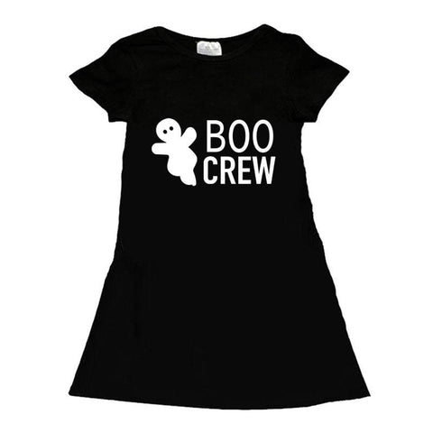 Boo Crew Ghost Black Pocket Dress