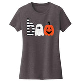 Boo Ghost Pumpkin Shirt Gray
