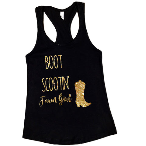 Boot Scootin Farm Girl Tank