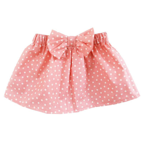 Coral Pink Polka Dot Skirt