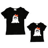 Ghost Glasses Shirt Black Mommy And Me