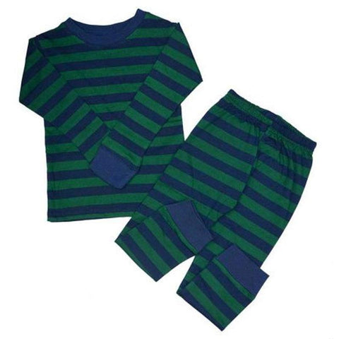 Green Navy Stripe Pajamas