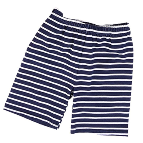 Navy Blue Stripe Shorts