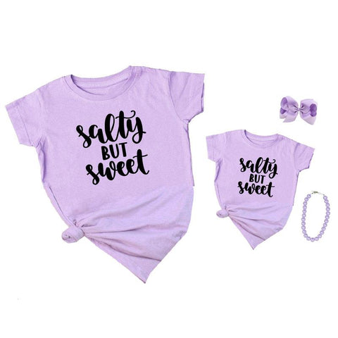 Salty But Sweet Shirt Purple Mommy And Me