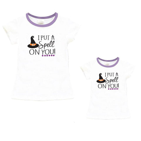Spell On Your Shirt Lavender Witch Hat Mommy And Me