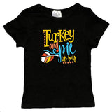 Turkey And Pie Oh My Shirt Black Mommy And Me
